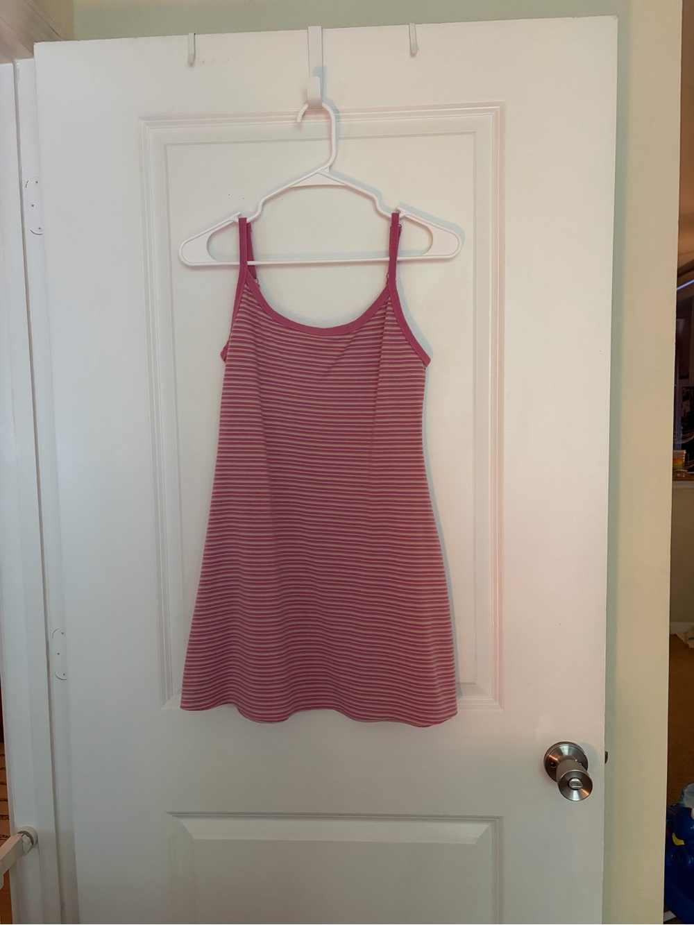 American Eagle Outfitters Pink Striped Mini Dress